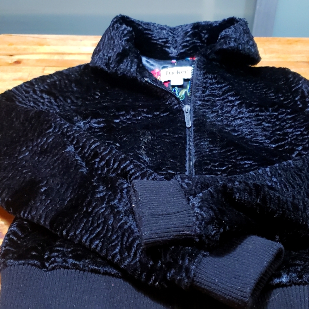 Tucker for Target Fux Fur Black Jacket